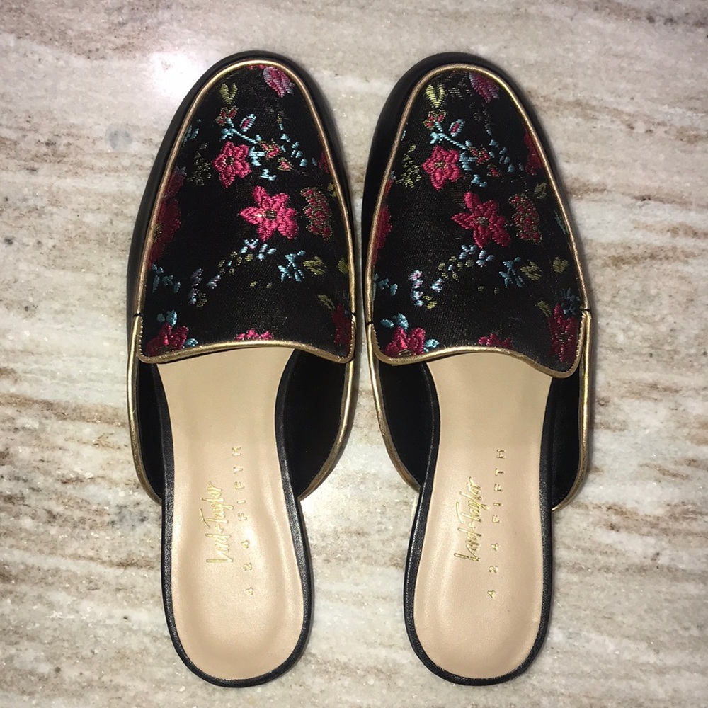 Lord & Taylor Embroidery Loafer Mule - Sz 6.5 - Picture 2 of 7